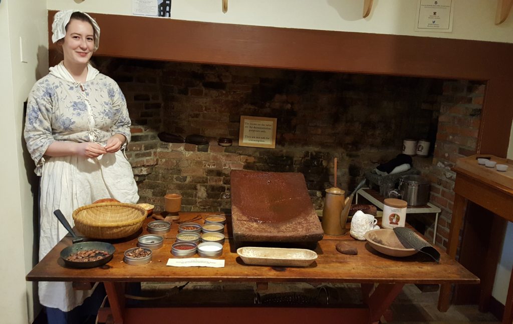 exhibit of Colonial chocolate 