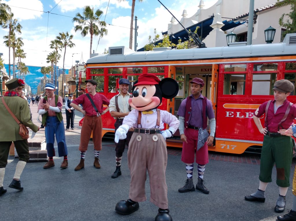 Red Car Trolley Newsboys at California Adventure