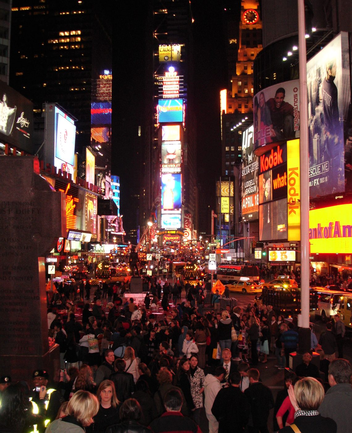 Times Square at night